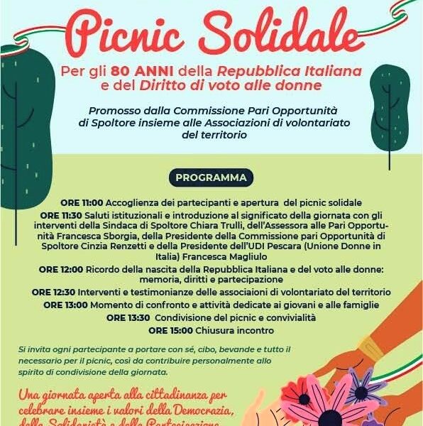 Picnic solidale a Caprara: la cittadinanza celebra ottant'anni di repubblica e voto alle donne