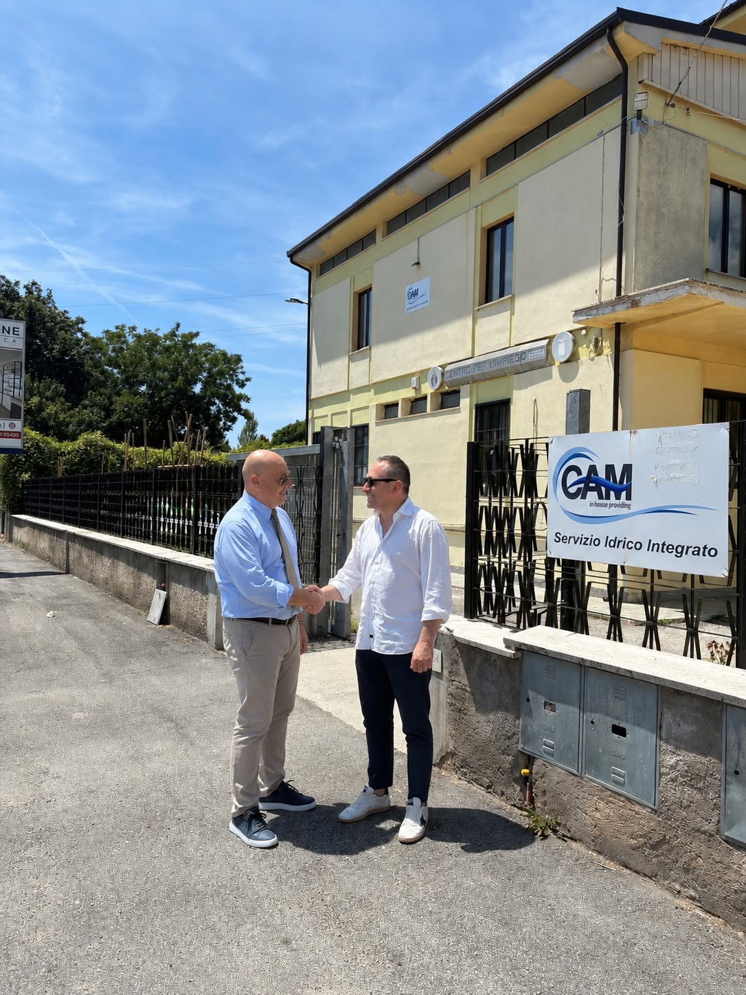 Sindaco Marcangeli con dirigente Cam