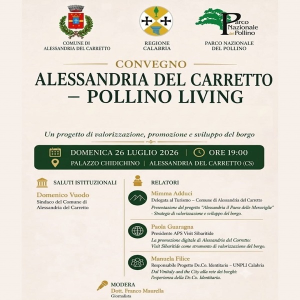 Alessandria del Carretto - Convegno " Alessandria del Carretto - Pollino Living " valorizzazione e sviluppo del borgo