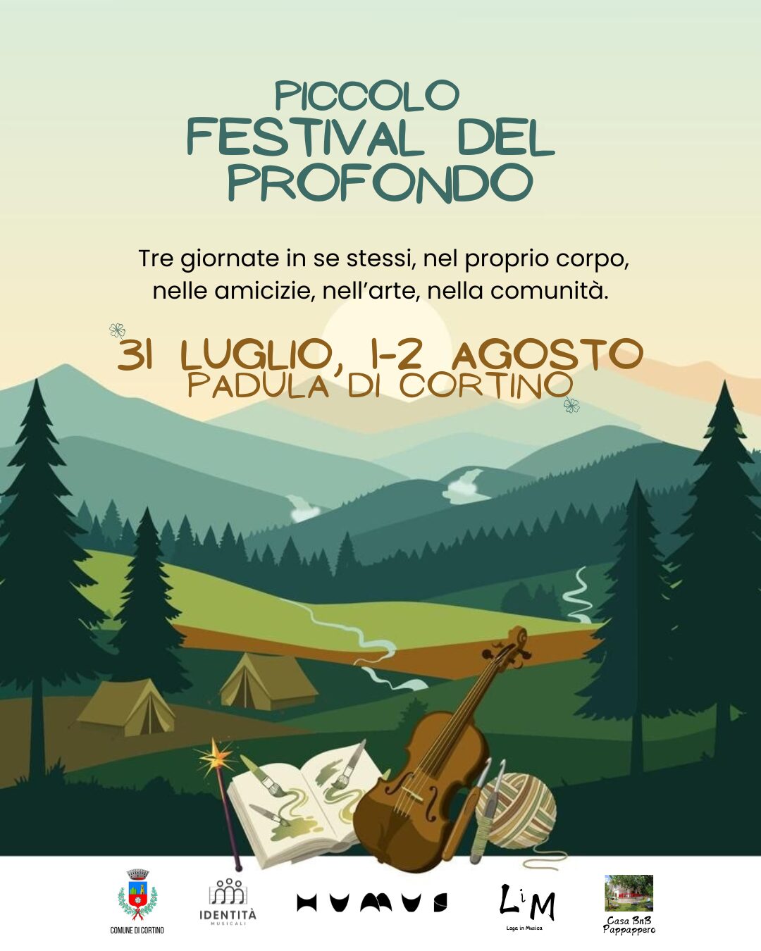 Piccolo Festival del Profondo a Padula di Cortino: arte e natura sui Monti della Laga 46 Piccolo Festival del Profondo locandina