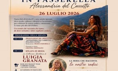 Alessandria del Carretto - il borgo diventa magico con "Radici in Passerella" dove moda ed arte si esaltano