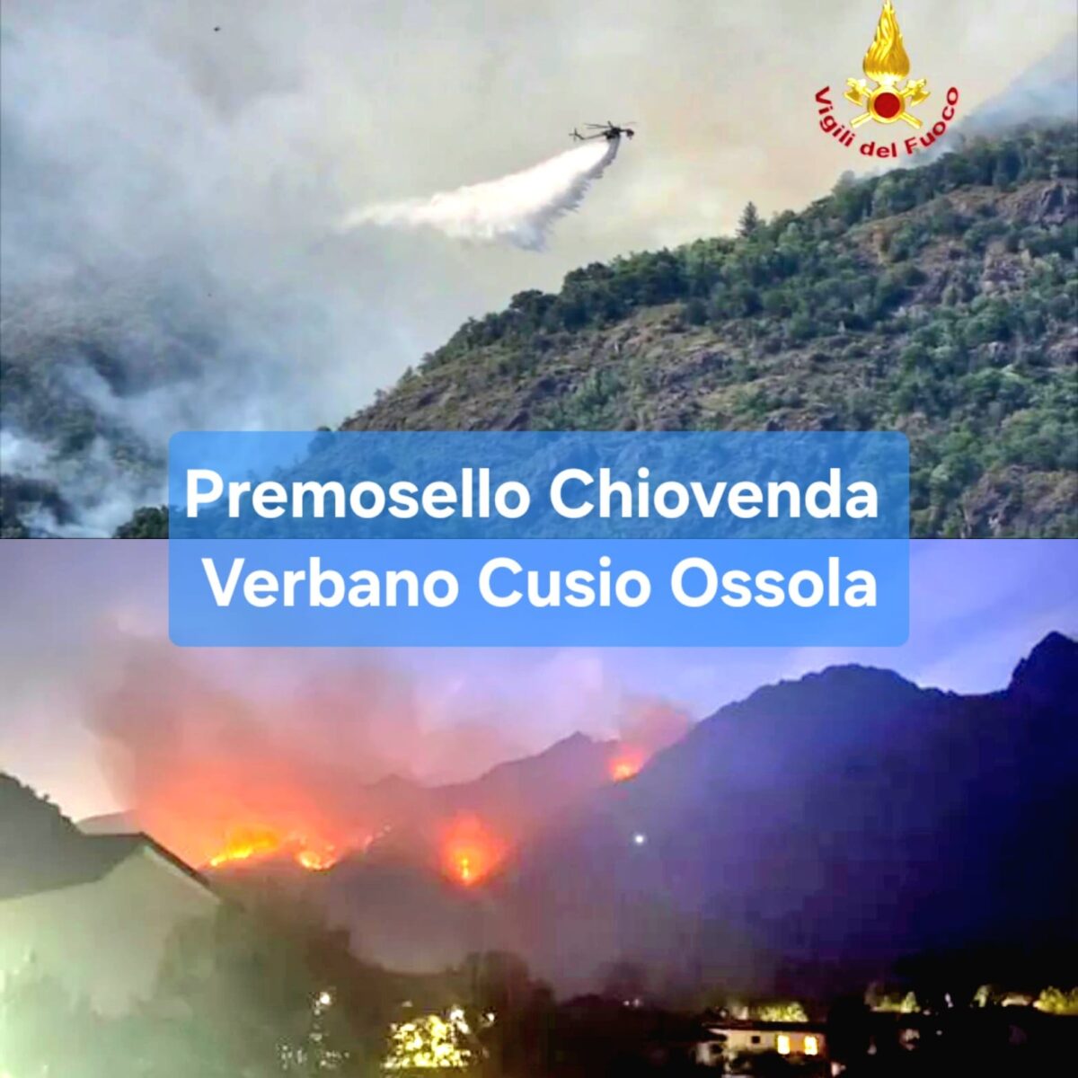 Incendio boschivo