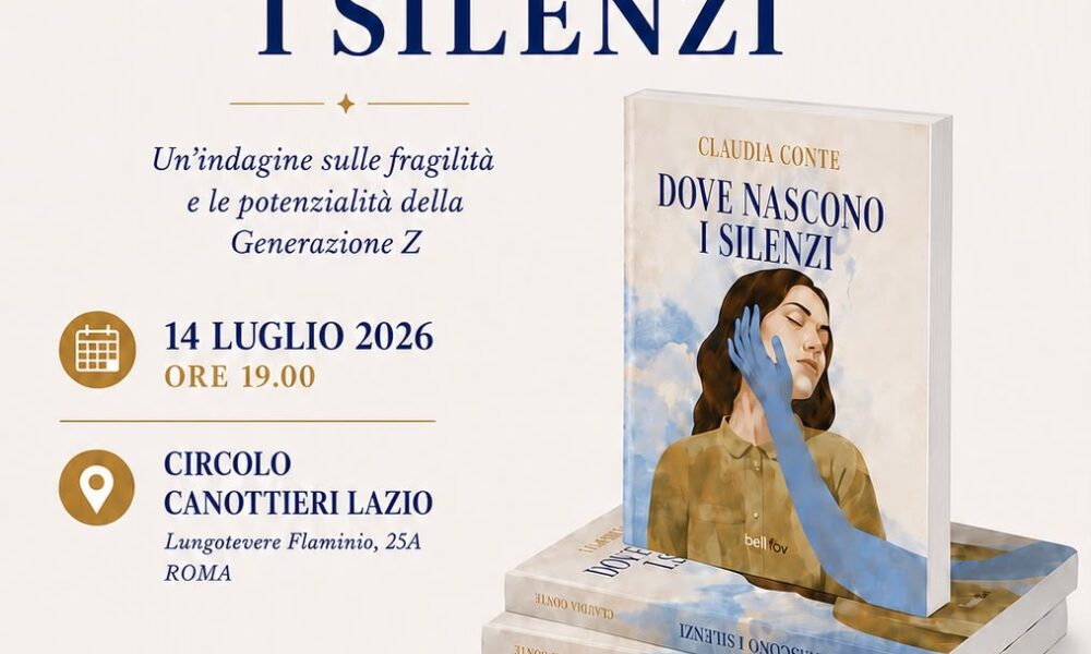 Claudia Conte presenta a Roma il nuovo romanzo "Dove nascono i silenzi" al Circolo Canottieri