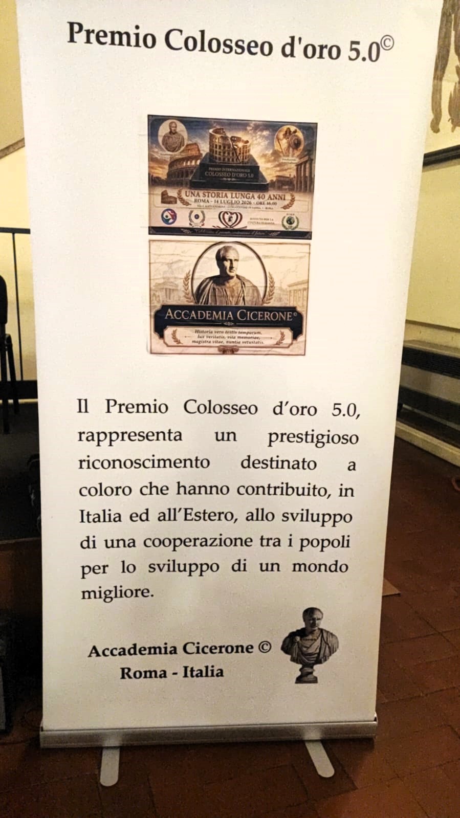 Premio Internazionale Colosseo d'Oro 5.0, trionfo per l'associazione Civiltà Romana a Roma 48 Premio Internazionale Colosseo d'Oro 5.0
