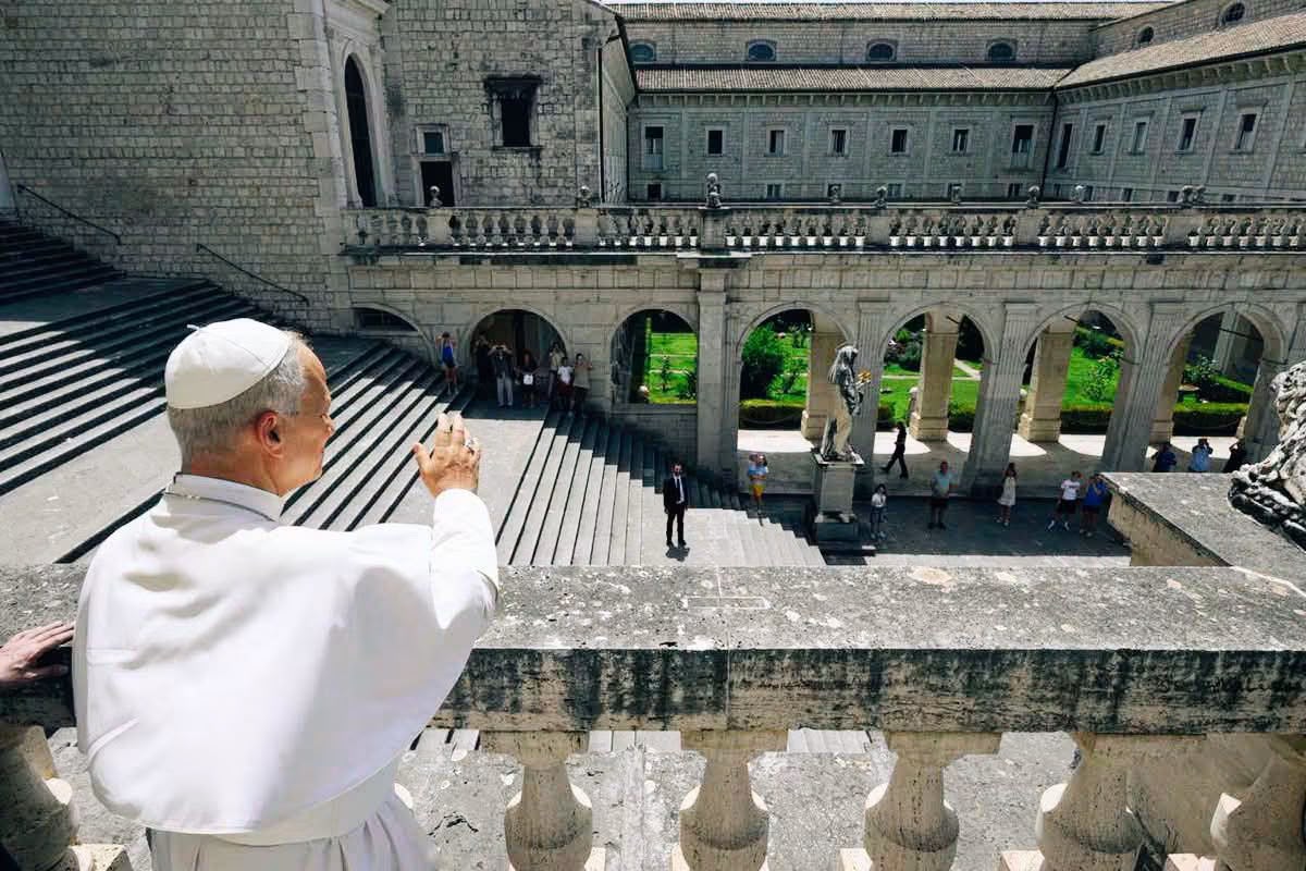 Papa Leone XIV in visita a Cassino