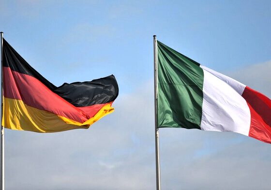 Bandiere Germania, Italia