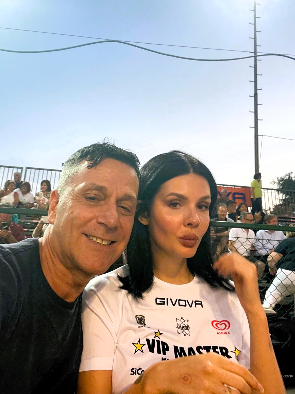 Evelina Sgarbi con Sauro Moretti