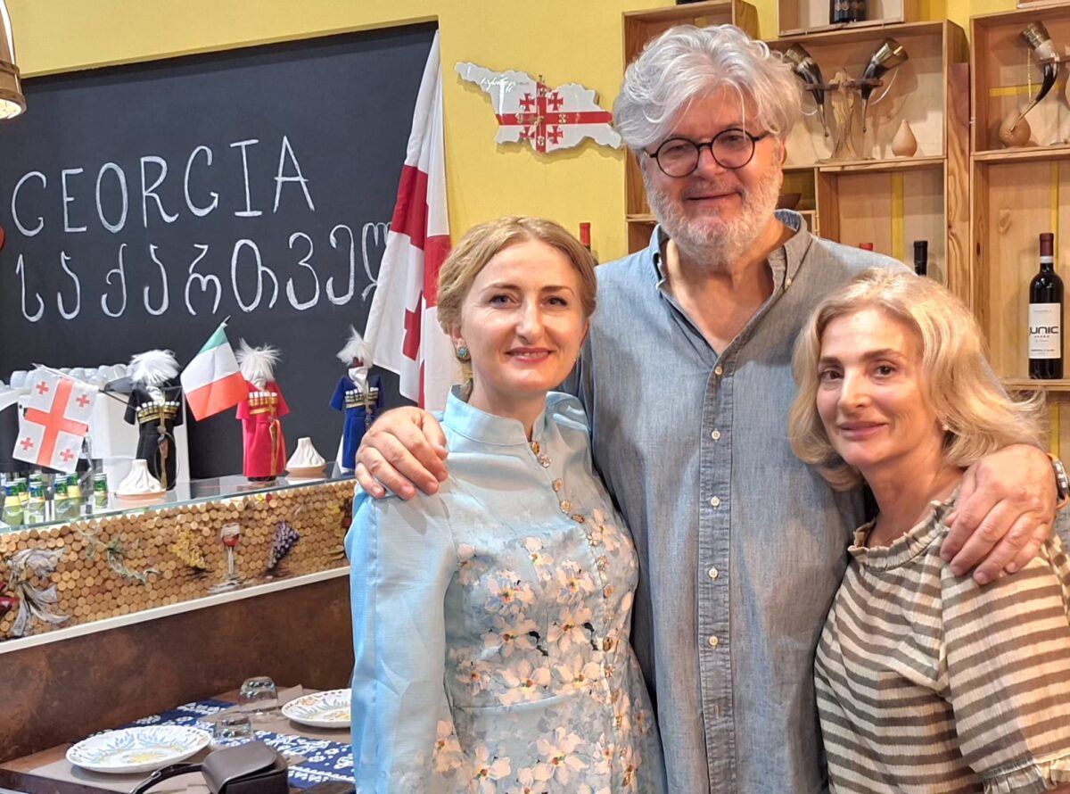 Lali Panchulidze, Carlo Castagna e Maka Mgebrishvili.