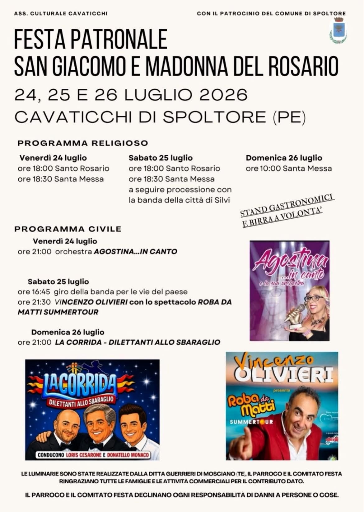 Locandina Feste Patronali
