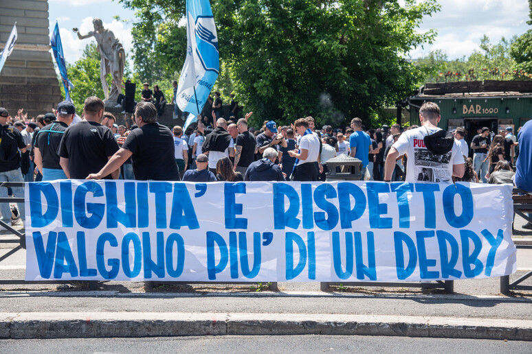 Contestazione tifosi della Lazio