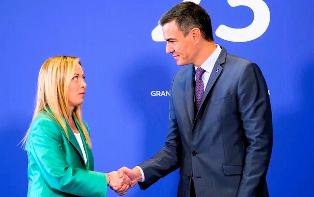 Meloni-Sánchez