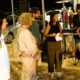I familiari di Giovanni D'Alessio con la giornalista Dorotea Mazzetta