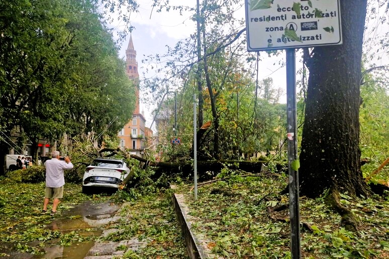 Apocalisse di ghiaccio e vento a Cremona: 10 minuti di puro terrore, decine di feriti e 10mila auto distrutte. Città in ginocchio 175 Tromba d'aria a Cremona