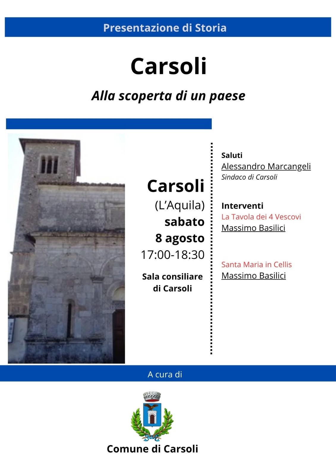 Locandina Evento Carsoli