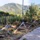 Staccionata di legno divelta a Rocca di Botte