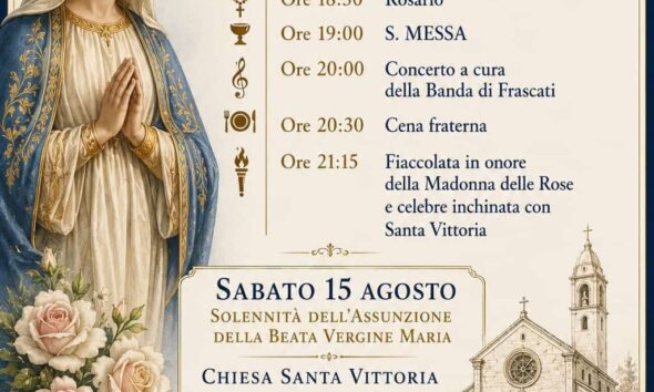 Locandina eventi parrocchia di Santa Vittoria Carsoli