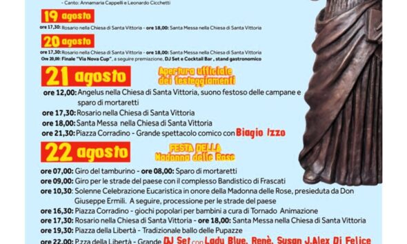 Carsoli, locandina feste patronali
