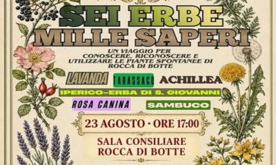 Rocca di Botte - alla scoperta delle erbe spontanee del territorio " Sei erbe, Mille Saperi "