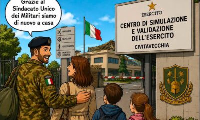 Il militare iscritto al Sum torna a casa