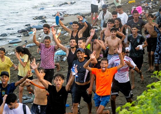 Migranti marocchini a Ceuta