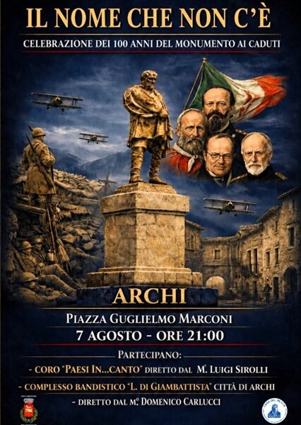 Archi ricorda i Caduti: per il centenario uno spettacolo in piazza 55 Locandina Archi