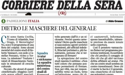 Titolo giornale Corriere della Sera