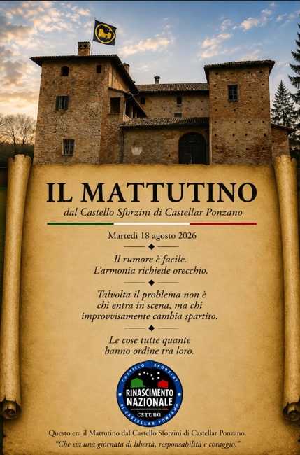Il Mattutino del 18 agosto 2026