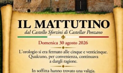 Il Mattutino del 30 agosto 2026