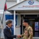 Il Colonnello dell' Esercito Italiano Giuseppe De Blasi e Sig.Cristiano Barale Direttore del Centro Regionale OSCE al Camp Village Italia a Peje
