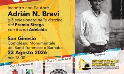 Locandina Festival Sudamericana 2026 - San Ginesio - incontro con lautore Adrián N. Bravi