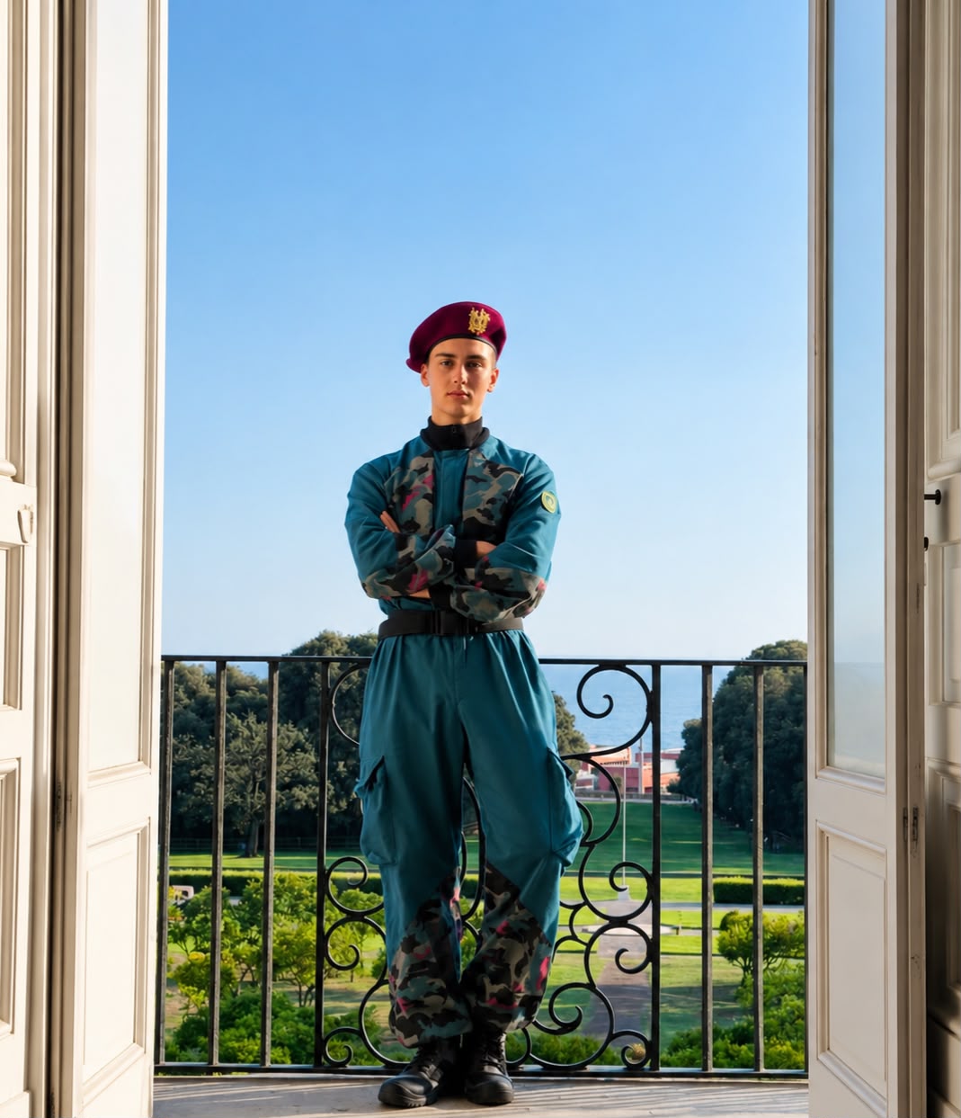 Luigi Zeno sul set Minerva