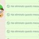 Whatsapp messaggi eliminati