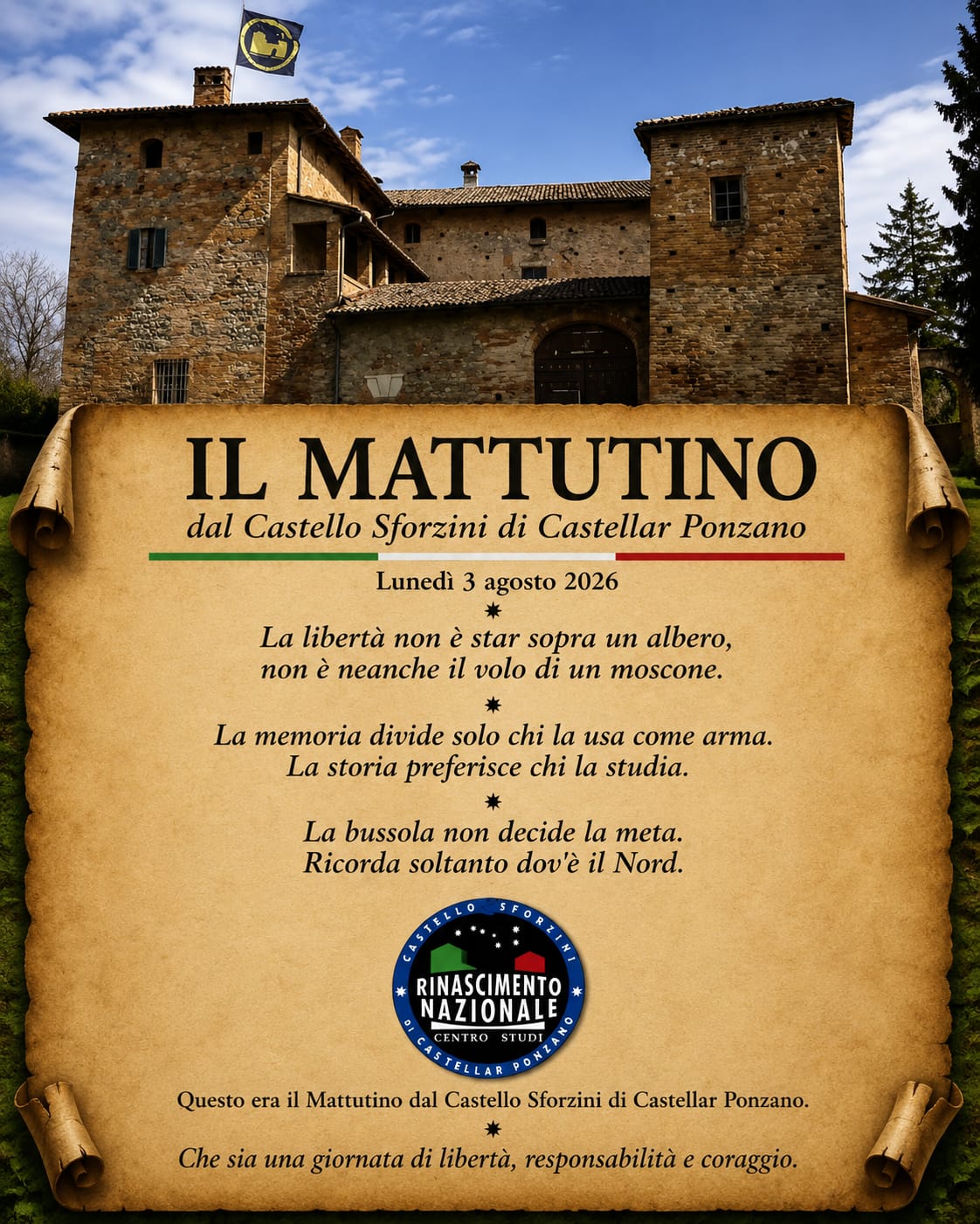 Il Mattutino di lunedì 3 agosto