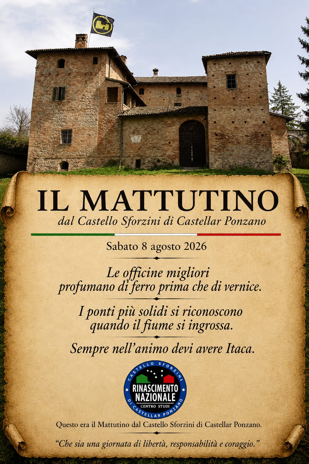 Il mattutino dell'otto di agosto 2026