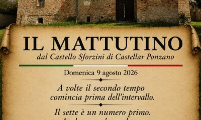 Il mattutino di domenica 9 agosto 2026