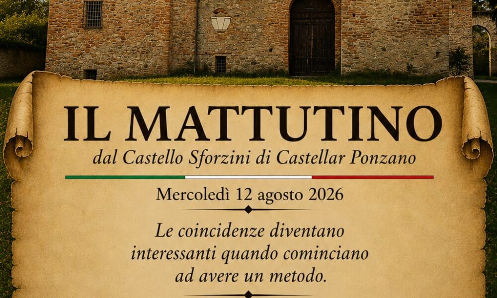 Il mattutino del 12 agosto 2026