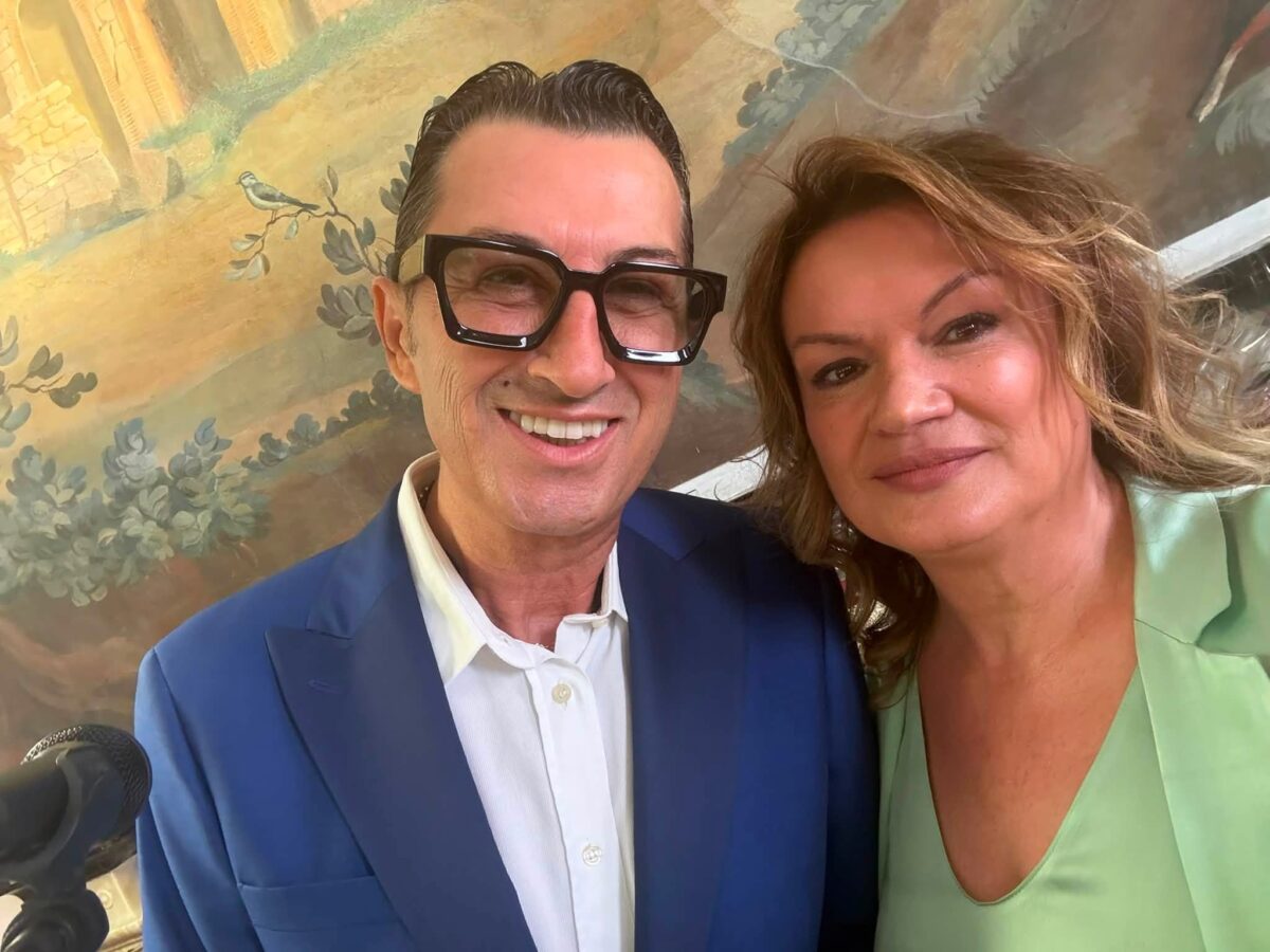 Massimo Zamponi e il Cav.Roberta Testaguzza