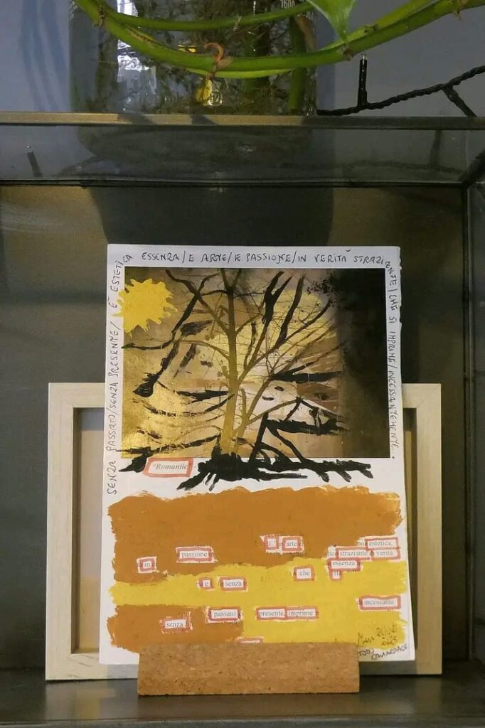 Andrea Maccio’, quando parola e immagine diventano arte 51 Opera su carta esposta alla mostra "Insolito Viaggio" Terni 2023