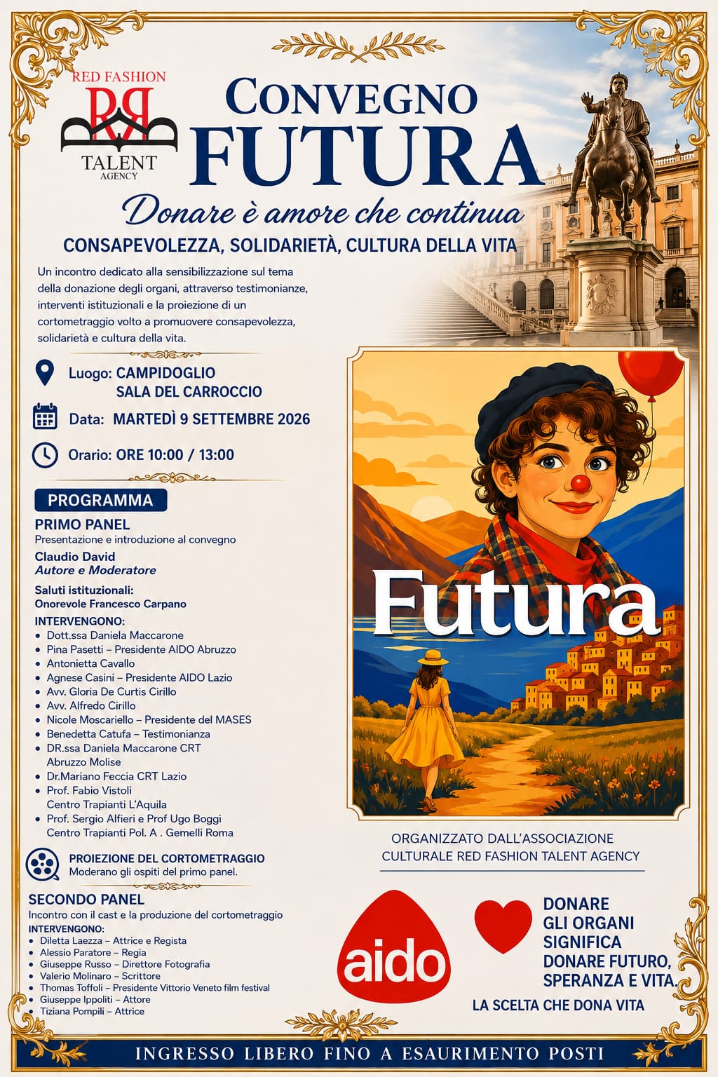 Locandina evento Campidoglio Roma