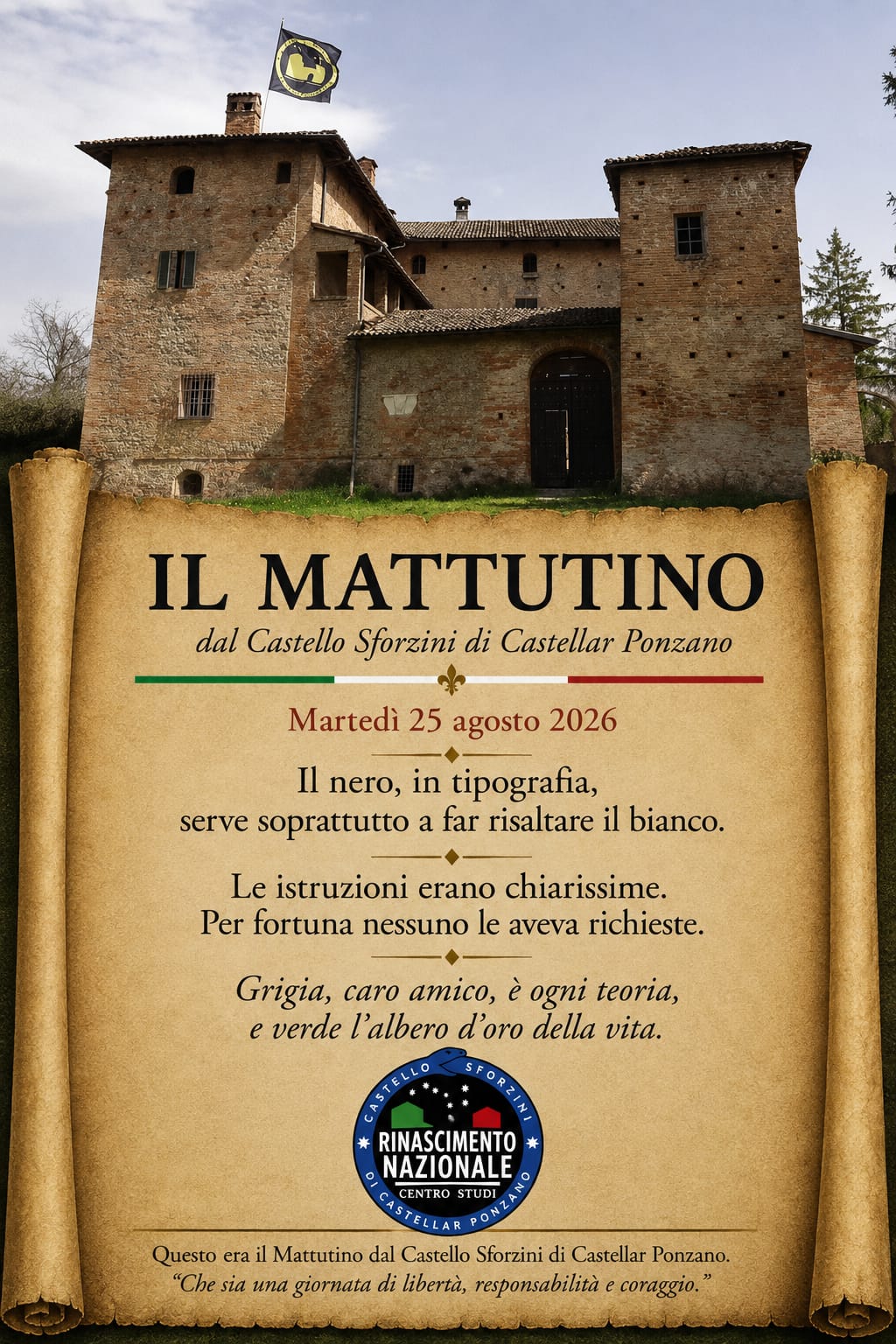 Il Mattutino del 25 agosto 2026