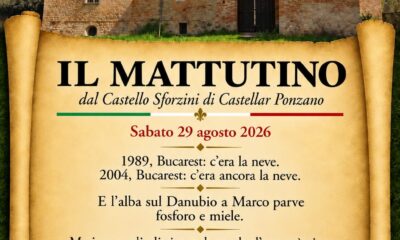 Il Mattutino del 29 agosto 2026