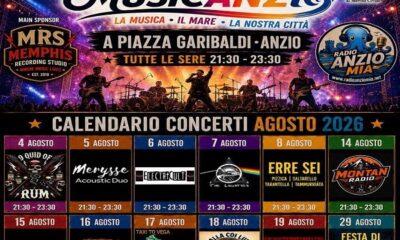 Anzio - il grande evento di musica " Musicanzio " è al via, l'8 Agosto arrivano gli ERRESEI