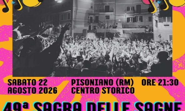 Pisoniano - tutto pronto per la 49esima sagra delle sagne co gliu baccala
