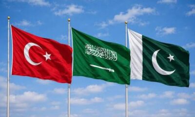 Bandiere della Turchia, Arabia Saudita, Pakistan