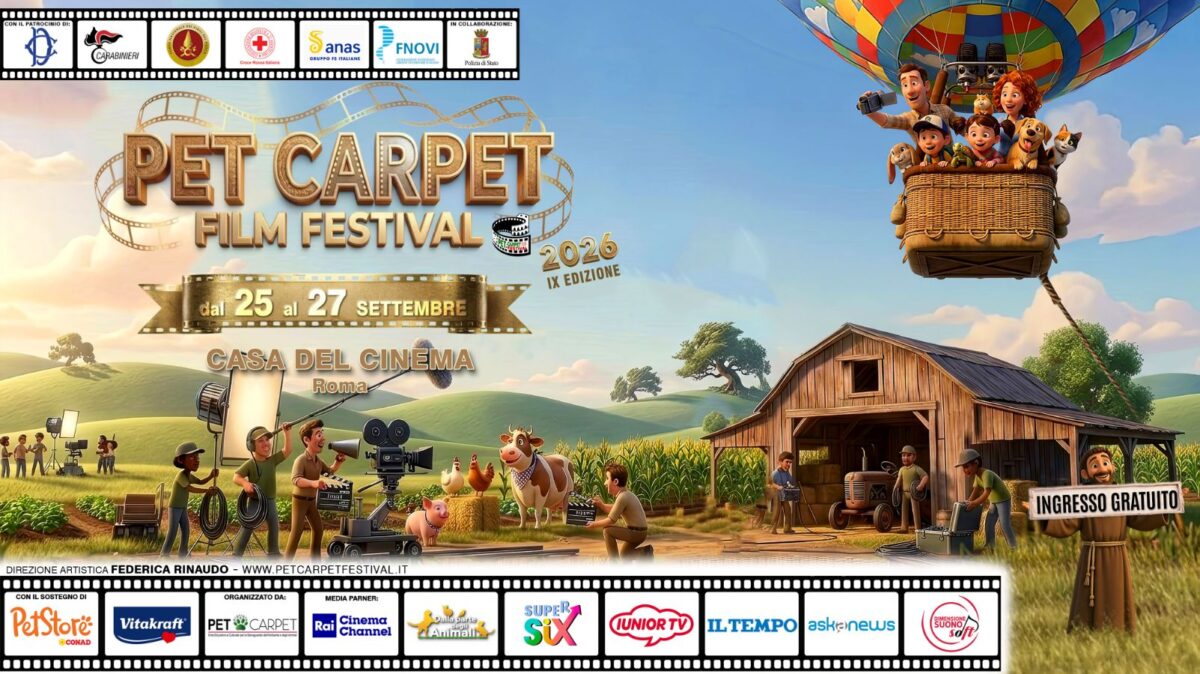 Torna il Pet Carpet a Roma: il cinema celebra l'amore tra uomini e animali nel nome di San Francesco 46 Locandina evento Roma
