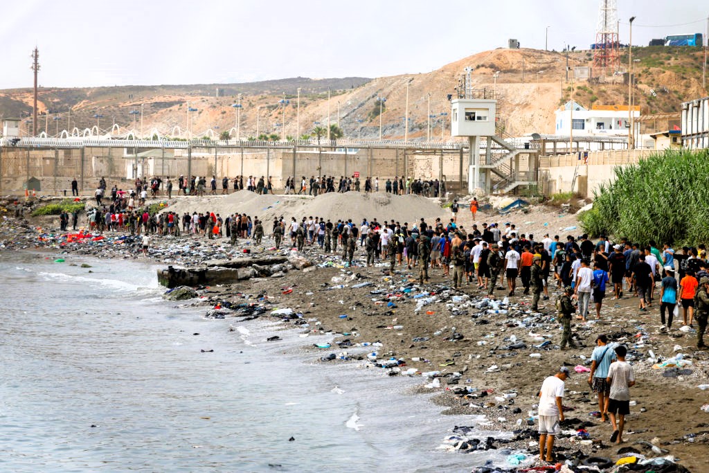Ceuta, migranti