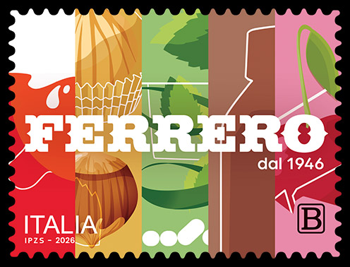 Il sapore dei ricordi diventa un francobollo: Poste Italiane celebra le storiche eccellenze del Made in Italy (da Ferrero a San Carlo) 172 FERRERO_CARTOLINA