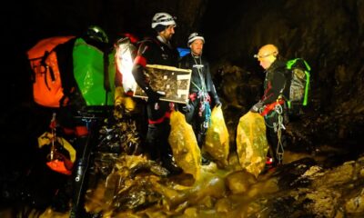 Pulizia della grotte dell'Ovito a Pietrasecca