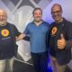 Da sinistra il presidente della Fondazione Made in Sicily Giovanni Callea, lAD Teleone Giuseppe Speciale e il vicepresidente della Fondazione e cofondatore Davide Morici