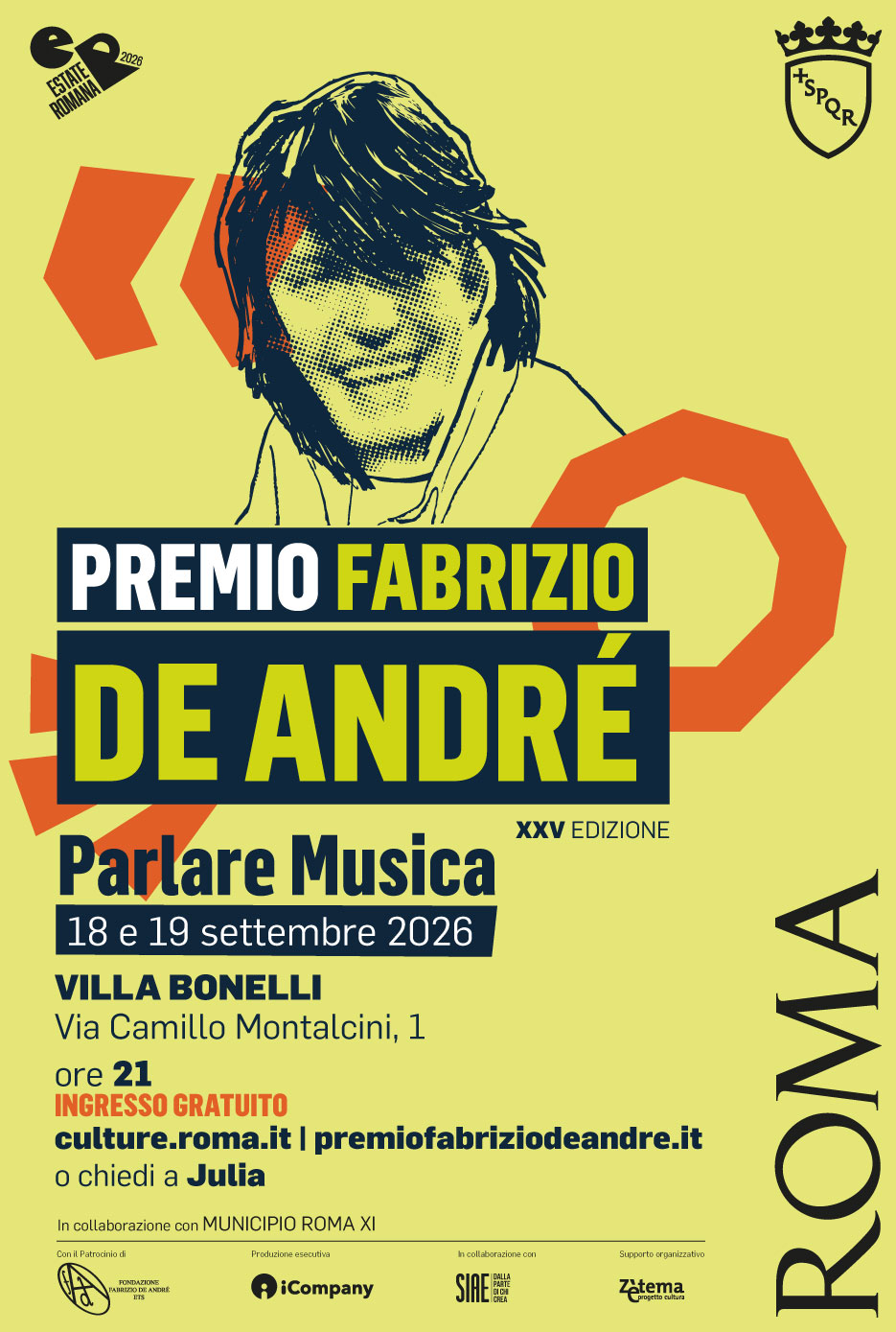 Il Premio Fabrizio De André incorona i Giganti: a Renato Zero e Paolo Rossi la Targa Faber 2026. Tutti i segreti dell'attesissima finale 46 DeAndre26-Locandina